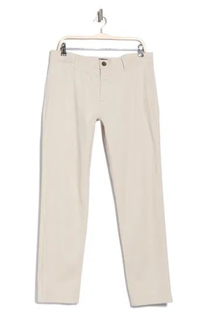 14th & Union The Wallin Stretch Twill Trim Fit Chino Pants In Neutral
