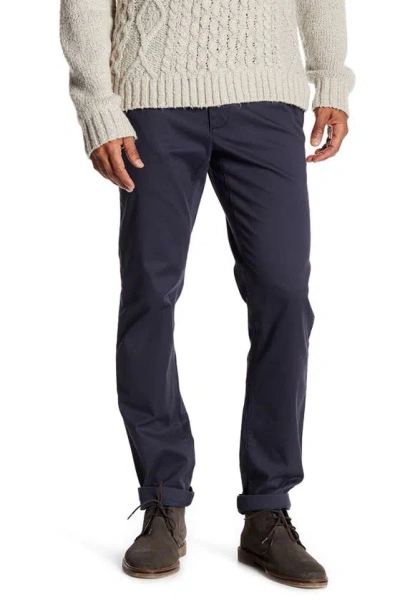 14th & Union The Wallin Stretch Twill Trim Fit Chino Pants In Blue