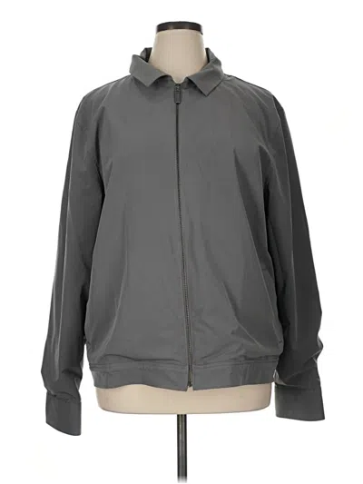 Pre-owned 14th & Union Track Jacket In Gray