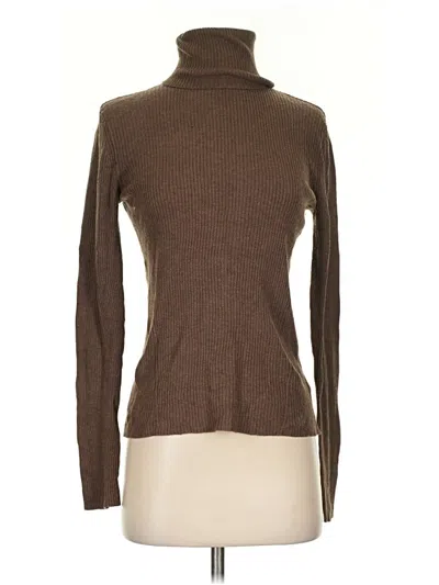 Pre-owned 14th & Union Turtleneck Sweater In Brown