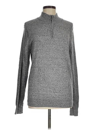 Pre-owned 14th & Union Turtleneck Sweater In Gray