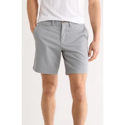 14th & Union Wallin Stretch Twill Chino Shorts In Gray