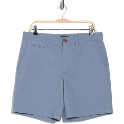 14th & Union Wallin Stretch Twill Chino Shorts In Blue Chip