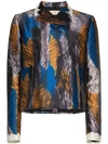 MARNI PRINTED CROPPED SILK JACKET