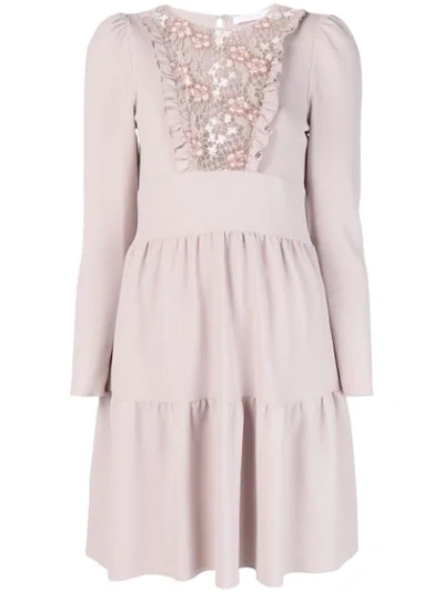 See By Chloé Lace Panel Dress - 中性色 In Pink