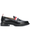 THOM BROWNE WEB STRAP LOAFERS