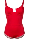 SOLID & STRIPED SOLID & STRIPED HOLLYWOOD ONE PIECE - RED