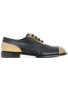 MARNI MARNI METALLIC COLOUR BLOCK BROGUES - BLACK