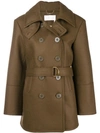 CHLOÉ CHLOÉ BELTED TRENCH COAT - BROWN