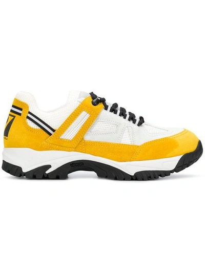 Maison Margiela Sms Suede And Mesh Sneakers In Yellow