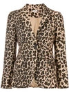 P.A.R.O.S.H LEOPARD PRINT FITTED BLAZER