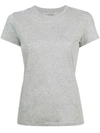 Vince Essential Crewneck Pima Cotton T-shirt In Grey