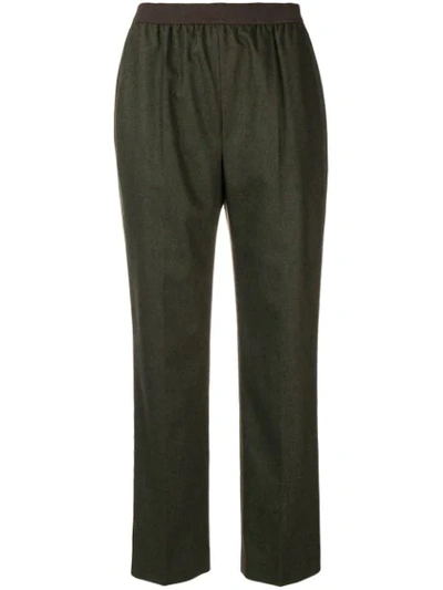 Agnona Pull-on Tapered Trousers - 绿色 In Green