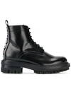 DSQUARED2 LOGO TAB LEATHER BOOTS