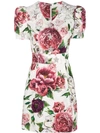 DOLCE & GABBANA SHORT BROCADE DRESS