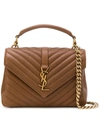 SAINT LAURENT SAINT LAURENT COLLEGE BAG - BROWN