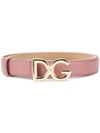 DOLCE & GABBANA LOGO BUCKLE BELT