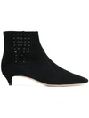 TOD'S EMBELLISHED ANKLE BOOTS