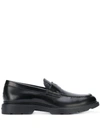 Hogan Route Stamped Logo Loafers In Black