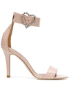 PARIS TEXAS HEART BUCKLE SANDALS