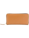 Comme Des Garçons Continental Wallet In Brown