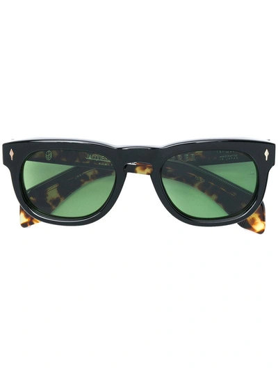 Jacques Marie Mage - The Pepper Round Frame Acetate Sunglasses - Mens - Black