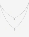 MESSIKA MESSIKA WOMEN'S WHITE MY TWIN 18CT WHITE-GOLD AND DIAMOND NECKLACE,10025727