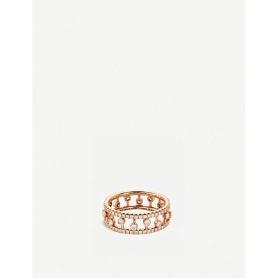De Beers Dewdrop 18ct Rose-gold And Diamond Ring In Rose Gold