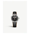 BAUME & MERCIER M0A10338 CLIFTON CLUB STAINLESS STEEL AND LEATHER WATCH,757-10001-M0A10338