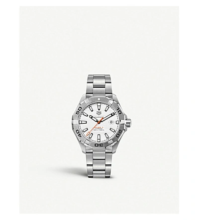 Tag Heuer Way2013.ba0927 Aquaracer Stainless Steel Watch In Silver