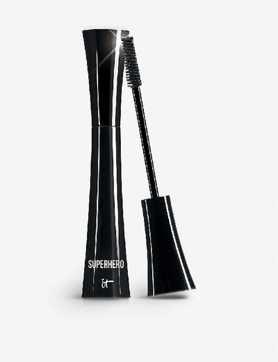 It Cosmetics Superhero Elastic Stretch Volumizing And Lengthening Mascara Super Black 0.30 oz/ 9 G