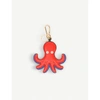 LOEWE RED OCTOPUS LEATHER CHARM