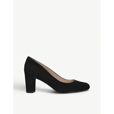 Kurt Geiger Chester Suede Court Shoes In Black