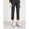 SANDRO CROPPED WOVEN TROUSERS