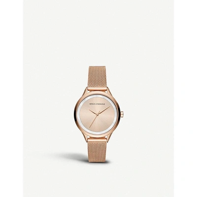 Armani Exchange Ax5602 Rose Gold-toned Watch