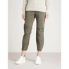 ZADIG & VOLTAIRE PALMA GRUNGE CROPPED COTTON TROUSERS