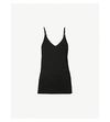 JOSEPH LADIES BLACK V-NECK SLEEVELESS JERSEY CAMISOLE