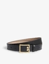 GIVENCHY LOGO-BUCKLE LEATHER BELT,129-3000831-BB400HB045001