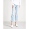 KHAITE BENNY CROPPED FLARED MID-RISE JEANS