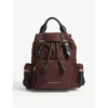 BURBERRY BURGUNDY SMALL CROSS BODY RUCKSACK