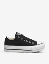 Converse Lift Low Upper Board Shoes In Black Garnet White