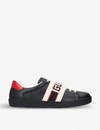 GUCCI New Ace stripe leather trainers,690-10004-2083100169
