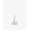 ANYA HINDMARCH LADIES CHALK WHITE CHUBBY CLOUD LEATHER BAG CHARM