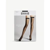 WOLFORD WOLFORD WOMEN'S BLACK INDIVIDUAL 10 STAY-UP STOCKINGS,95800196