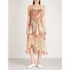Zimmermann Laelia Floral-print Silk-crepon Midi Dress In Splice