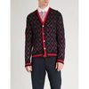 GUCCI TIGER-INTARSIA WOOL CARDIGAN