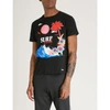 VALENTINO SURF-PRINT COTTON-JERSEY T-SHIRT