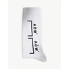 A-COLD-WALL* DOUBLE BRACKET LOGO RIBBED CREW SOCKS