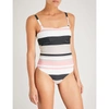 ASCENO CLASSIC STRIPED SWIMSUIT