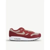 Nike Air Max 1 Premium Retro Sneakers In Tough Red Mushroom